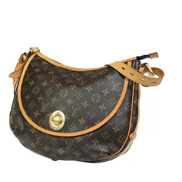LOUIS VUITTON Tolum GM Shoulder Bag Monogram Leather Brown Spain - Picture 1 of 7
